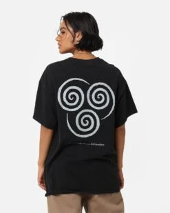 Goat Crew X Avatar: The Last Airbender Aang Vintage T-Shirt Black Wash -Mitchell & Ness Shop 02045250 YB295 womens 0020
