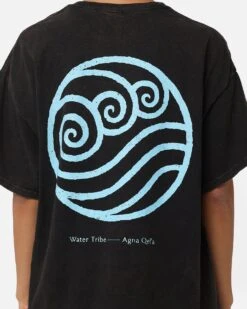 Goat Crew X Avatar: The Last Airbender Sokka Vintage T-Shirt Black Wash -Mitchell & Ness Shop 02045254 YB295 womens 0050