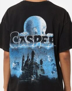 American Thrift X Casper Casper Vintage T-Shirt Black Wash 6 American Thrift X Casper Casper Vintage T-Shirt Black Wash -Mitchell & Ness Shop 02045348 YB295 womens 0050