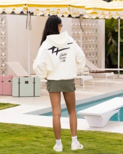 Loiter Patchwork Hoodie Off White -Mitchell & Ness Shop 02045602 YO007 womens 0080