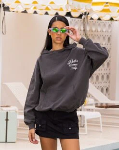 Loiter Alter Hoodie Charcoal -Mitchell & Ness Shop 02045605 YC300 womens 0020