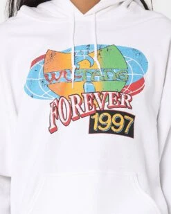 Wu Tang Brand Limited Forever 1997 Hoodie White -Mitchell & Ness Shop 02045709 YW100 womens 0030