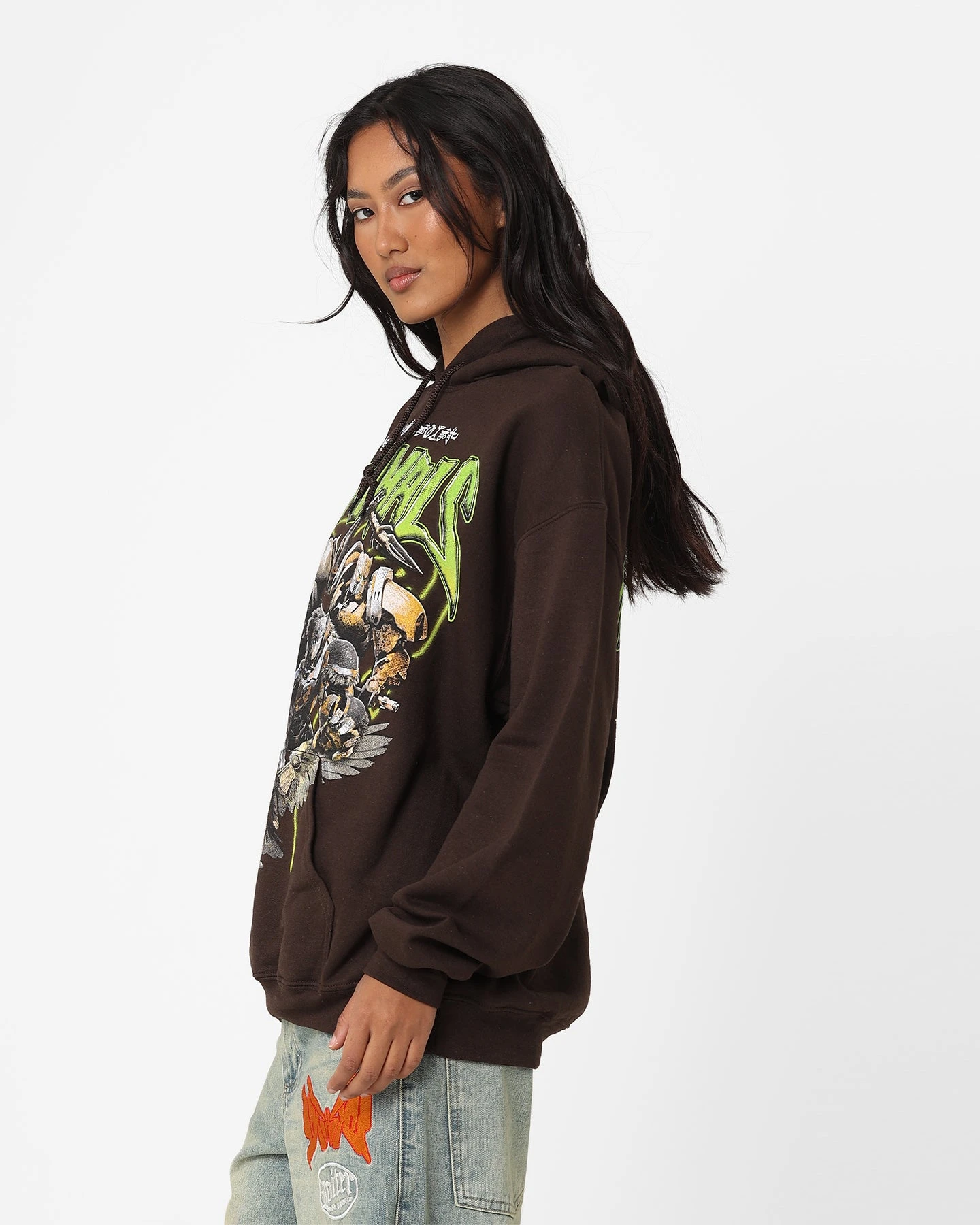Goat Crew X Transformers Maximals Vintage Hoodie Brown Wash Goat Crew X Transformers Maximals Vintage Hoodie Brown Wash -Mitchell & Ness Shop 02045880 YX300 womens 0070