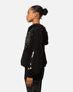 Playboy By Culture Kings Shyne Full Zip Hoodie Black -Mitchell & Ness Shop 02046299 YB001 womens 00140