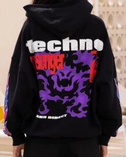 Loiter Live In Direct Vintage Hoodie Black -Mitchell & Ness Shop 02047613 YB001 womens 0050