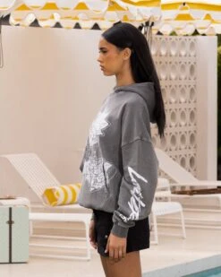 Loiter Midsummer Vintage Hoodie Charcoal -Mitchell & Ness Shop 02047614 YC300 womens 0070