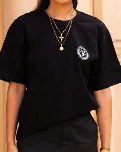 Playboy By Culture Kings A Class T-Shirt Black -Mitchell & Ness Shop 02047901 YB001 womens 0040