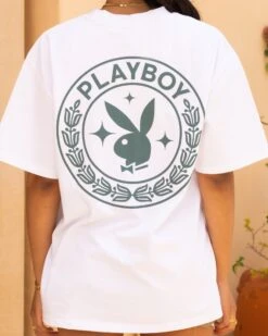 Playboy By Culture Kings A Class T-Shirt White -Mitchell & Ness Shop 02047901 YW100 womens 0050