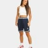 Saint Morta Men's Icon Mesh Basketball Short Navy/White -Mitchell & Ness Shop 03004780 YN288 womens 0020