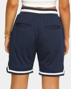 Saint Morta Men's Icon Mesh Basketball Short Navy/White -Mitchell & Ness Shop 03004780 YN288 womens 0070