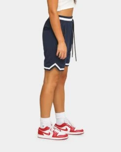 Saint Morta Men's Icon Mesh Basketball Short Navy/White -Mitchell & Ness Shop 03004780 YN288 womens 0080