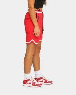 Saint Morta Men's Icon Mesh Basketball Short Red/White -Mitchell & Ness Shop 03004780 YR081 womens 0080