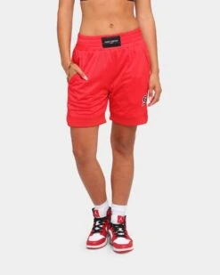 Saint Morta Warrior Basketball Shorts Red