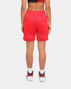 Saint Morta Warrior Basketball Shorts Red -Mitchell & Ness Shop 03005160 YR001 womens 0040