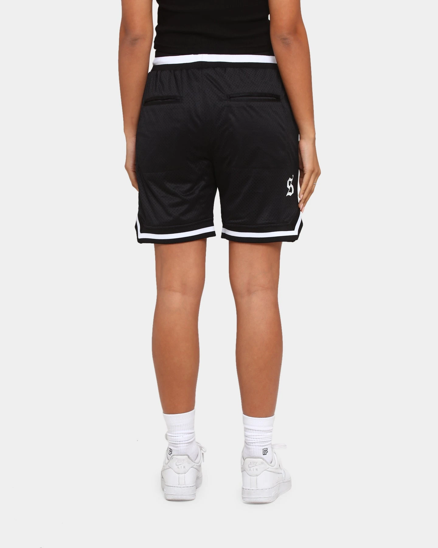 Saint Morta Southside Basketball Shorts Black/White Saint Morta Southside Basketball Shorts Black/White -Mitchell & Ness Shop 03005162 YB012 womens 0040