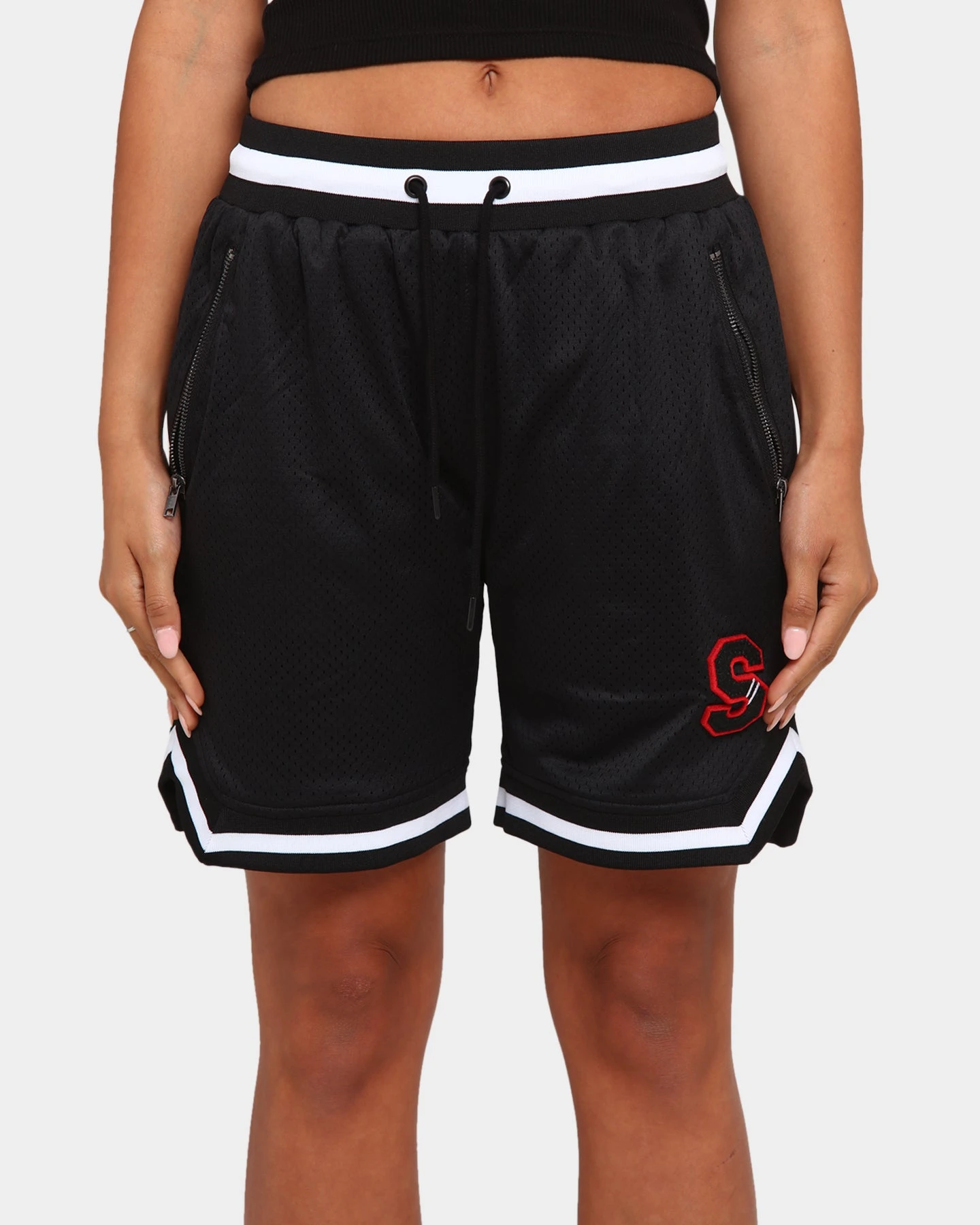 Saint Morta Southside Basketball Shorts Black/White Saint Morta Southside Basketball Shorts Black/White -Mitchell & Ness Shop 03005162 YB012 womens 0050