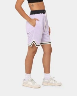 EN ES Rival Basketball Shorts Lilac -Mitchell & Ness Shop 03005255 YL300 womens 0050