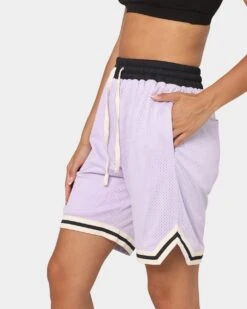 EN ES Rival Basketball Shorts Lilac -Mitchell & Ness Shop 03005255 YL300 womens 0070
