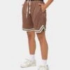EN ES Rival Basketball Shorts Brown 2 EN ES Rival Basketball Shorts Brown -Mitchell & Ness Shop 03005255 YX300 womens 0010