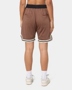 EN ES Rival Basketball Shorts Brown -Mitchell & Ness Shop 03005255 YX300 womens 0040