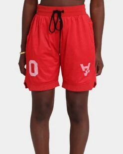 The Anti Order A8 Mesh Basketball Shorts Red/White -Mitchell & Ness Shop 03005295 YR081 womens 0030