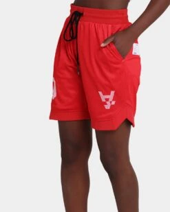 The Anti Order A8 Mesh Basketball Shorts Red/White -Mitchell & Ness Shop 03005295 YR081 womens 0070