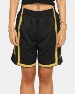 Mitchell & Ness Men's Los Angeles Lakers HWC Swingman Short Black/Gold -Mitchell & Ness Shop 03005327 YB003 womens 0050