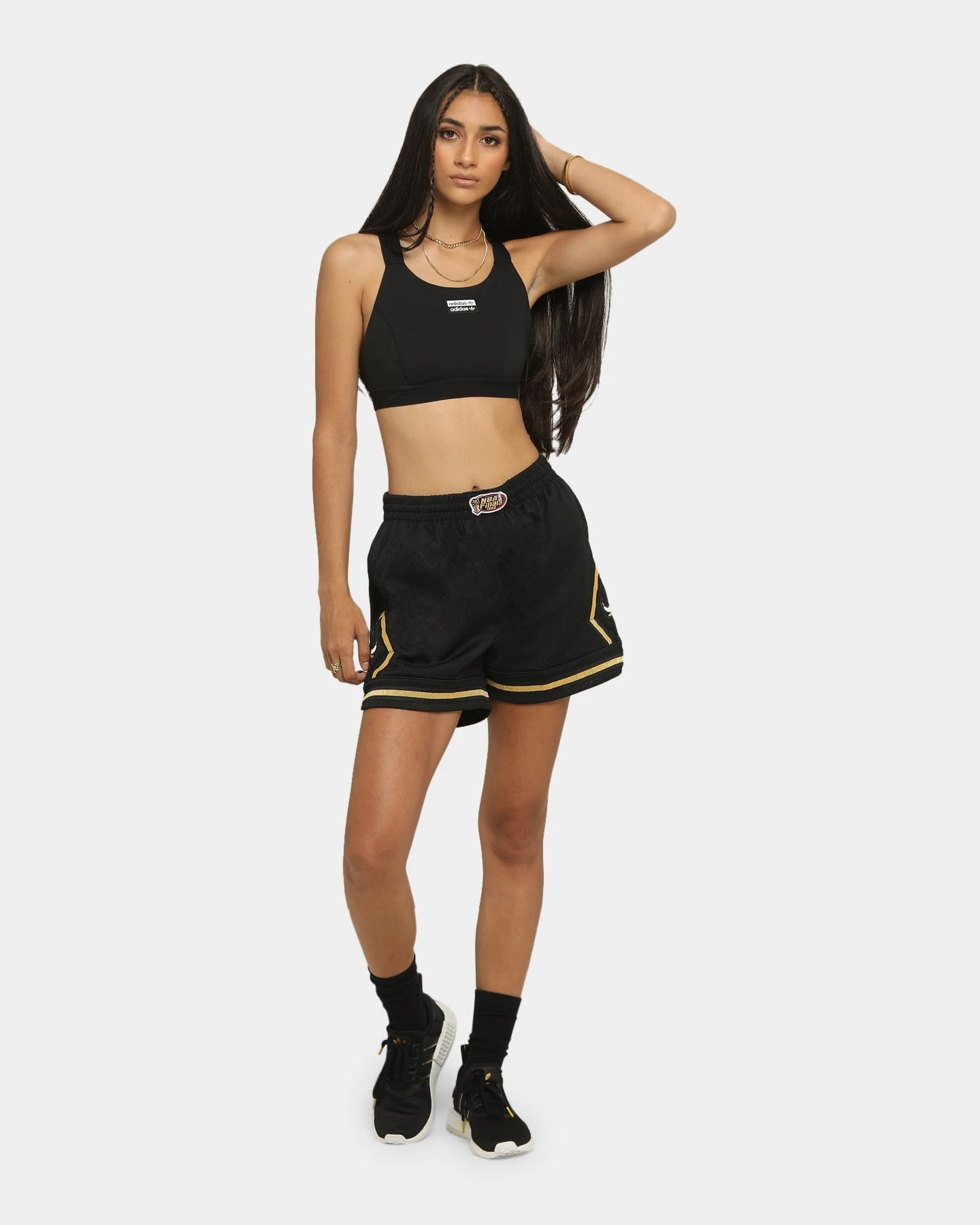 Mitchell & Ness Women's Chicago Bulls Jump Shot Short Black/Gold Mitchell & Ness Women's Chicago Bulls Jump Shot Short Black/Gold -Mitchell & Ness Shop 03005413 YB003 womens 0020