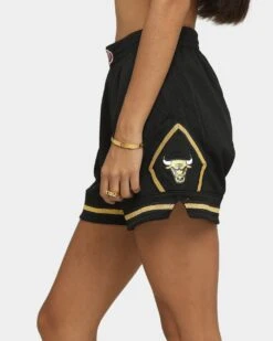 Mitchell & Ness Women's Chicago Bulls Jump Shot Short Black/Gold 10 Mitchell & Ness Women's Chicago Bulls Jump Shot Short Black/Gold -Mitchell & Ness Shop 03005413 YB003 womens 0090