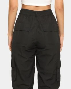 EN ES Women's Classic Cargo Pant Black -Mitchell & Ness Shop 03006003 YB001 womens 0050