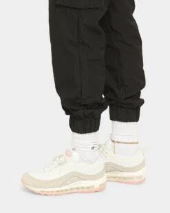 EN ES Women's Classic Cargo Pant Black -Mitchell & Ness Shop 03006003 YB001 womens 0080