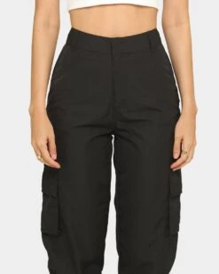 EN ES Women's Classic Cargo Pant Black -Mitchell & Ness Shop 03006003 YB001 womens 0090