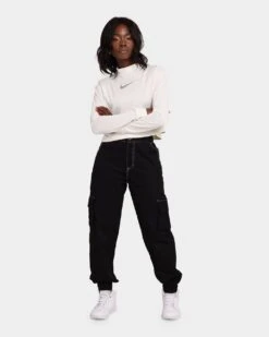 EN.ES Women's Fearless Cargo Pants Black -Mitchell & Ness Shop 03006223 YB001 womens 0020