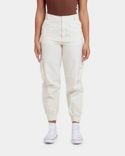 EN ES Women's Fearless Cargo Pants Off White -Mitchell & Ness Shop 03006223 YO007 womens 0030