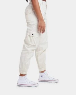 EN ES Women's Fearless Cargo Pants Off White -Mitchell & Ness Shop 03006223 YO007 womens 0050