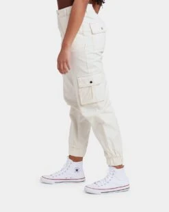 EN ES Women's Fearless Cargo Pants Off White -Mitchell & Ness Shop 03006223 YO007 womens 0060