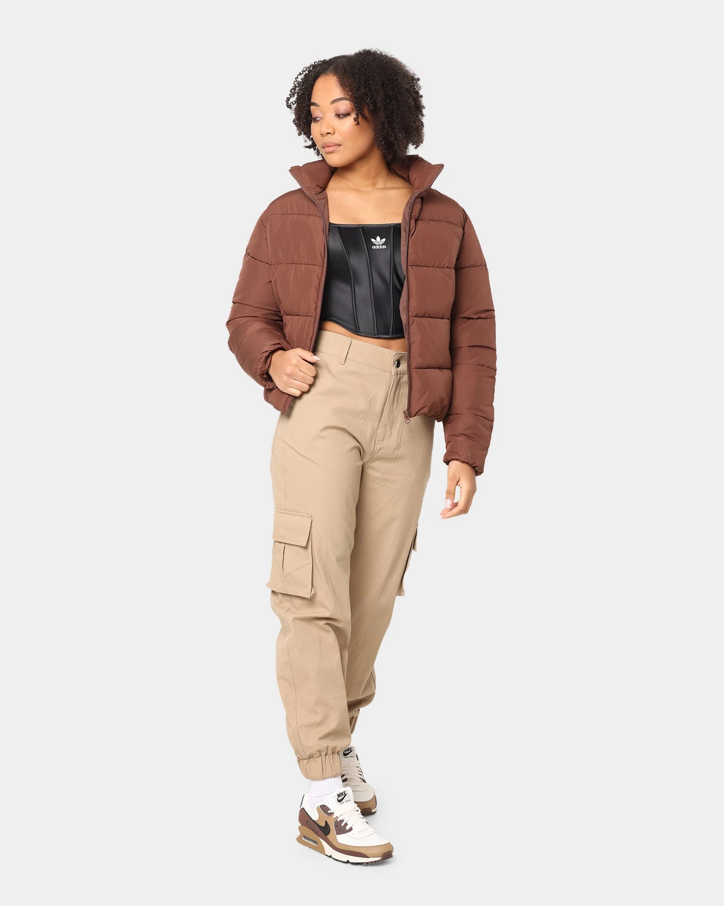 EN ES Women's Washed Cargo Pants Beige EN ES Women's Washed Cargo Pants Beige -Mitchell & Ness Shop 03006266 Y1000 womens 0020