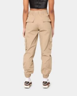 EN ES Women's Washed Cargo Pants Beige 6 EN ES Women's Washed Cargo Pants Beige -Mitchell & Ness Shop 03006266 Y1000 womens 0040
