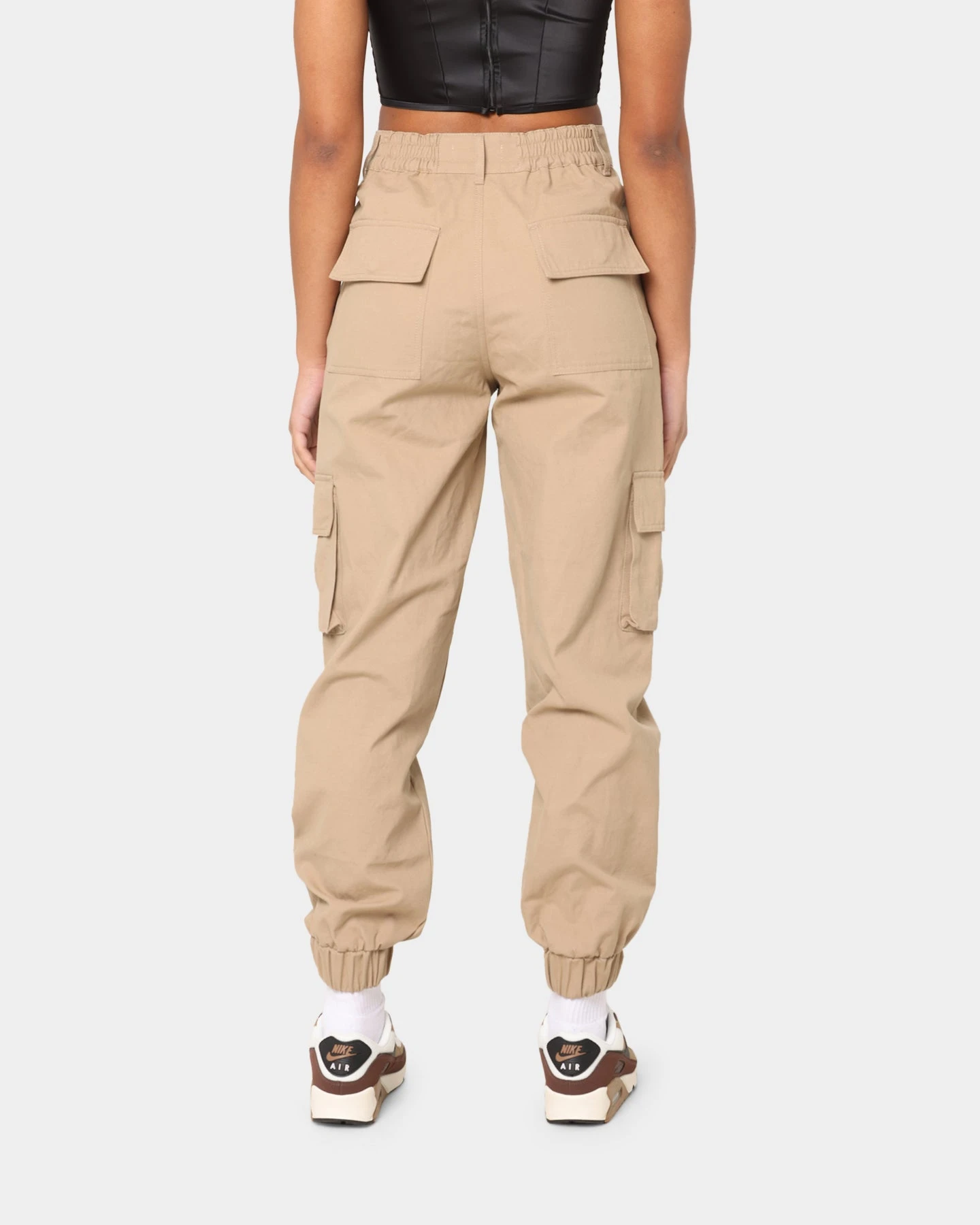EN ES Women's Washed Cargo Pants Beige EN ES Women's Washed Cargo Pants Beige -Mitchell & Ness Shop 03006266 Y1000 womens 0040