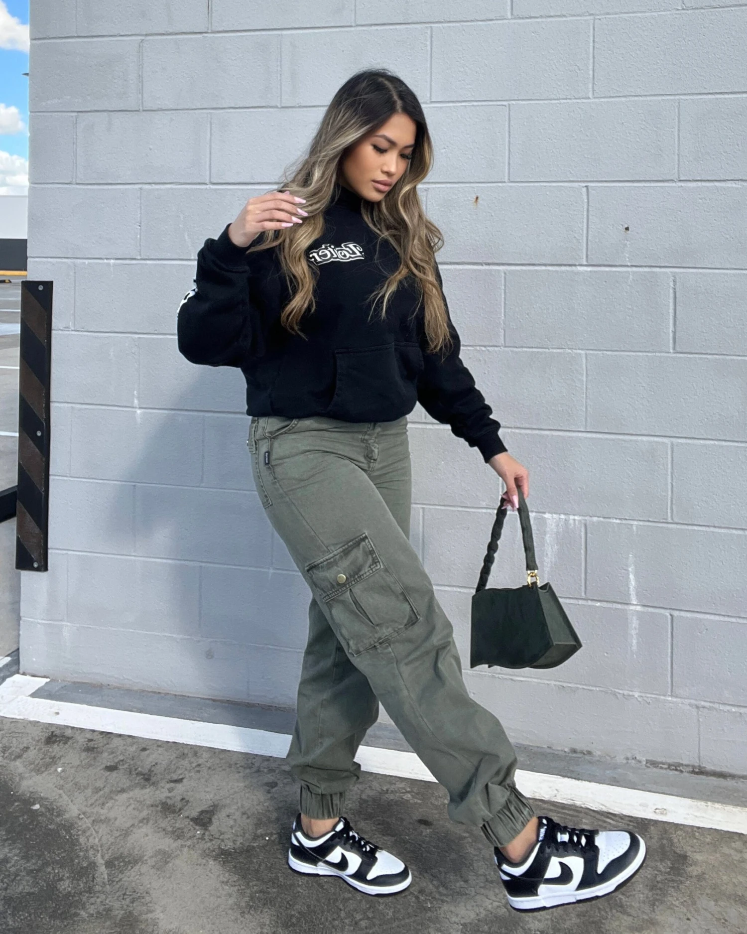 EN.ES Washed Cargo Pants Washed Khaki EN.ES Washed Cargo Pants Washed Khaki -Mitchell & Ness Shop 03006266 YK050 womens 00002 scaled
