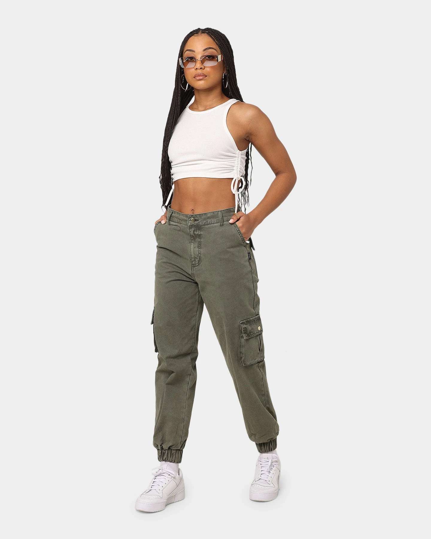 EN.ES Washed Cargo Pants Washed Khaki EN.ES Washed Cargo Pants Washed Khaki -Mitchell & Ness Shop 03006266 YK050 womens 0020