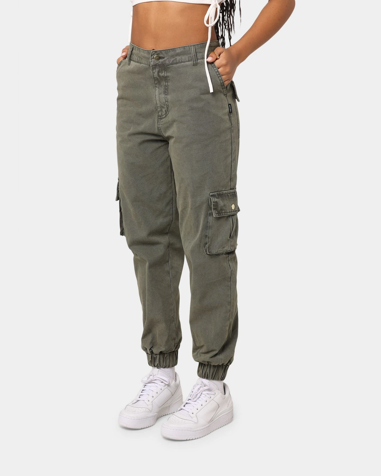 EN.ES Washed Cargo Pants Washed Khaki EN.ES Washed Cargo Pants Washed Khaki -Mitchell & Ness Shop 03006266 YK050 womens 0030