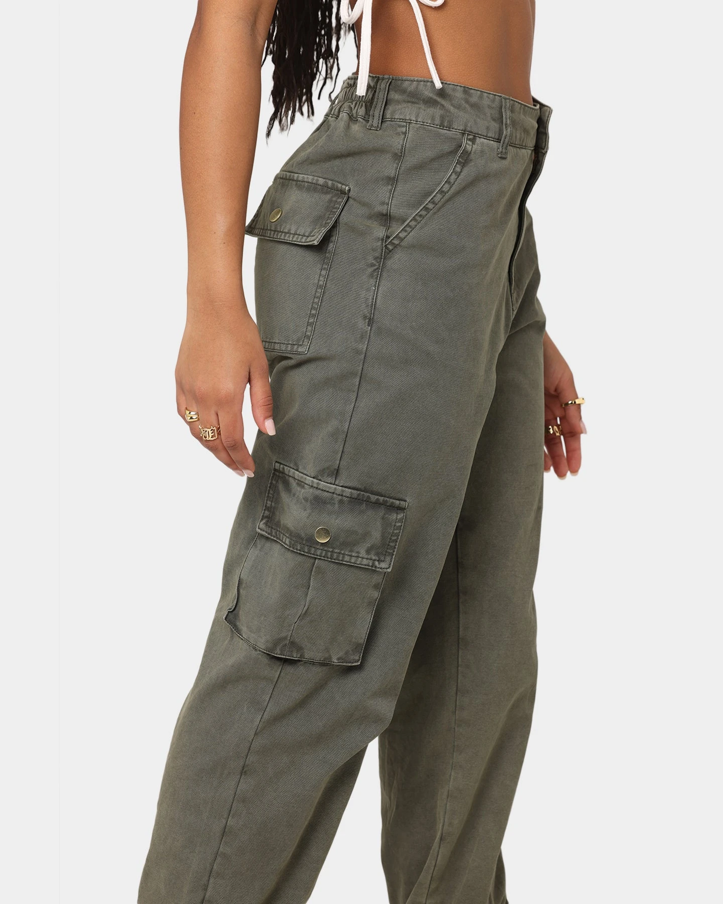 EN.ES Washed Cargo Pants Washed Khaki EN.ES Washed Cargo Pants Washed Khaki -Mitchell & Ness Shop 03006266 YK050 womens 0070