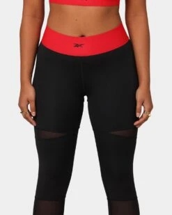 Reebok X Cardi B Women's 7/8 Tights Black -Mitchell & Ness Shop 03006346 YB001 womens 0030
