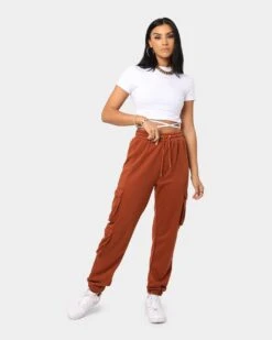 XXIII Women's Bella Cargo Trackpant Brown -Mitchell & Ness Shop 03007051 YX300 womens 0020