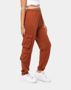 XXIII Women's Bella Cargo Trackpant Brown -Mitchell & Ness Shop 03007051 YX300 womens 0050
