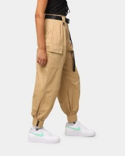 XXIII Women's Phoenix Belt Cargo Pant Tan -Mitchell & Ness Shop 03007053 YT001 womens 0050
