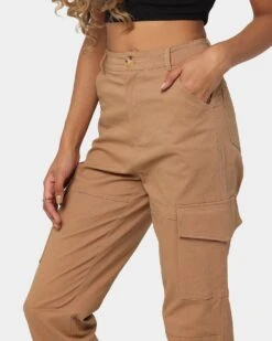 XXIII Women's Kelly Cargo Pant Mocha -Mitchell & Ness Shop 03007072 YM025 womens 0070