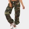 Rothco Women's Vintage Paratrooper Fatigue Cargo Pants Woodland Camo -Mitchell & Ness Shop 03007190 YC040 womens 00010