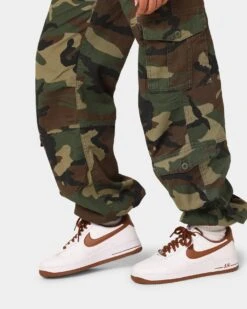 Rothco Women's Vintage Paratrooper Fatigue Cargo Pants Woodland Camo -Mitchell & Ness Shop 03007190 YC040 womens 000100